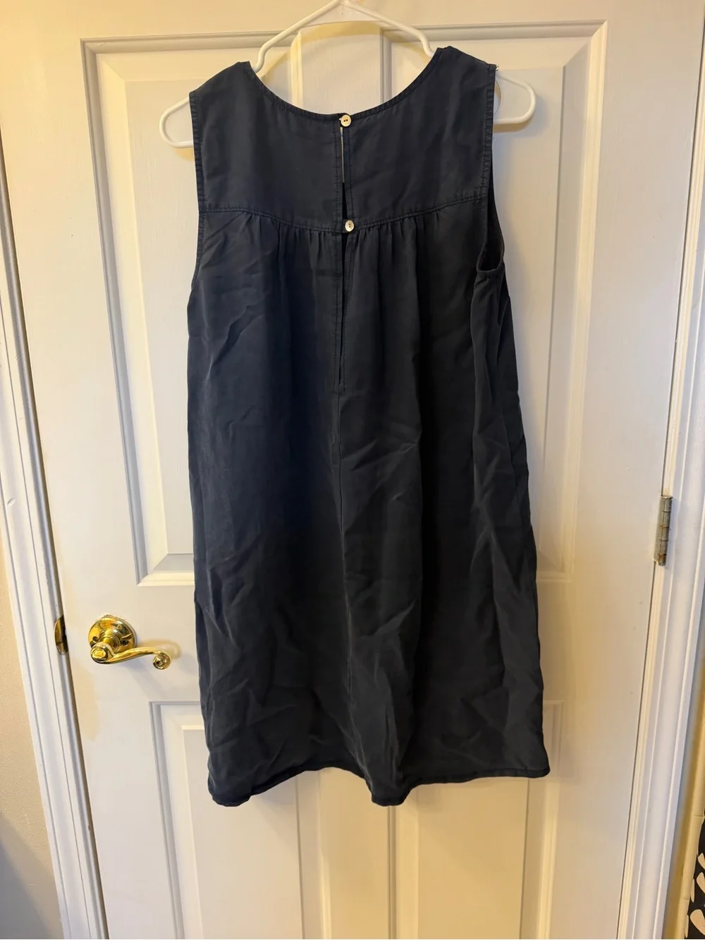 Velvet Heart Navy Sleeveless A-Line Mini Dress Tencel Size M